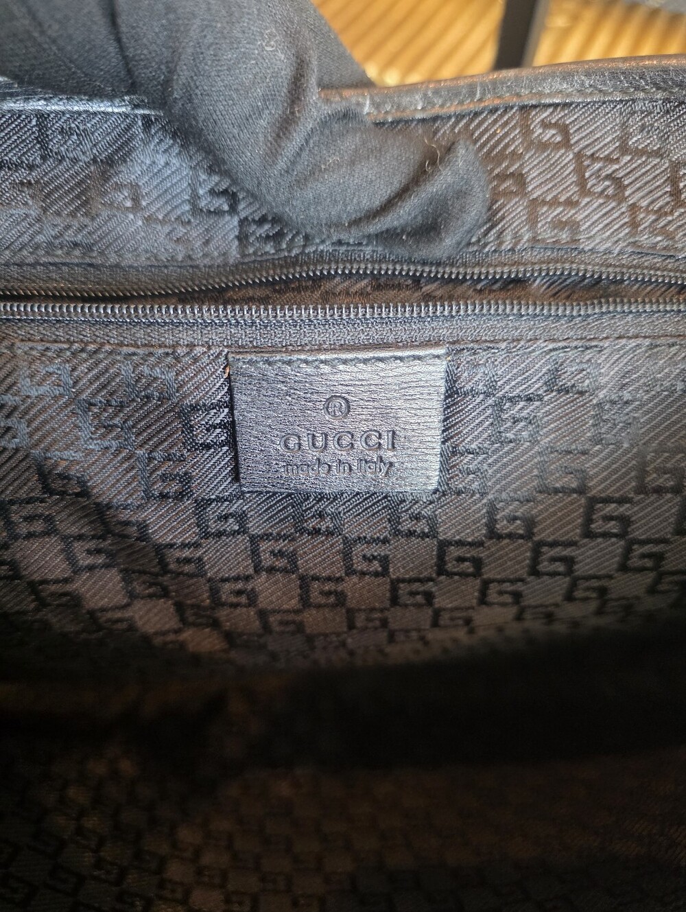 Black Vintage Gucci Bamboo Jackie Hobo/Shoulder Bag With Textured Leather - Picture 3 of 5